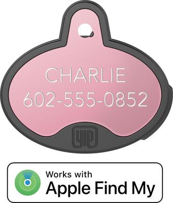 Show full view: YIP Smart Tag ID & Tracker - Works with Apple Find My, Oval, Rose Gold slide 2 of 4
