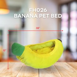 YML Banana Cat & Dog Bed, Yellow
