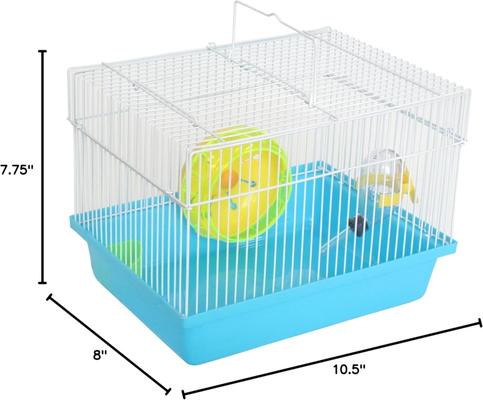 Show full view: YML Basic Hamster Cage & Accessories, Blue slide 2 of 3