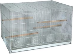 YML Breeding Bird Cage with Divider, White