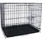 Show in main carousel: YML Collapsible Metal Small Pet Crate with Bottom Gate, Black, 24-in slide 1 of 5