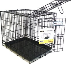 YML DSA24 Foldable Heavy Duty Small Pet Cage, Black, 24-in