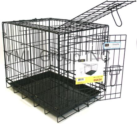 Show full view: YML DSA24 Foldable Heavy Duty Small Pet Cage, Black, 24-in slide 7 of 9