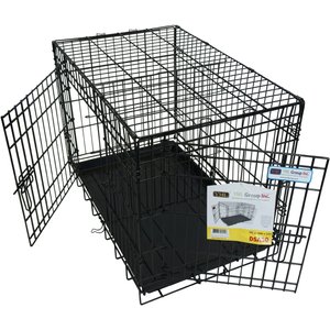 YML DSA24 Foldable Heavy Duty Small Pet Cage, Black, 24-in
