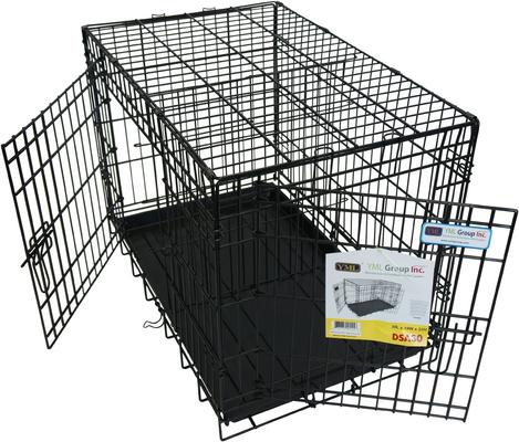 Show full view: YML DSA24 Foldable Heavy Duty Small Pet Cage, Black, 24-in slide 6 of 9