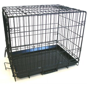 YML DSA24 Foldable Heavy Duty Small Pet Cage, Black, 24-in