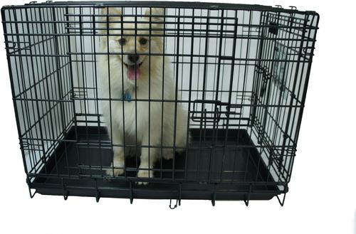 Show full view: YML DSA24 Foldable Heavy Duty Small Pet Cage, Black, 24-in slide 3 of 9