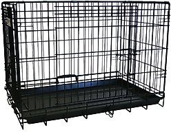 YML DSA30 Foldable Heavy Duty Small Pet Cage, Black, 30-in
