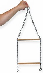 YML Haven Bird Ladder Swing Toy, Beige, 2-perch