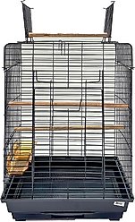 YML Open Flat Top Bird Cage, Large, Black