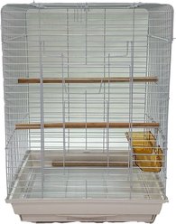 YML Open Flat Top Bird Cage, Large, White