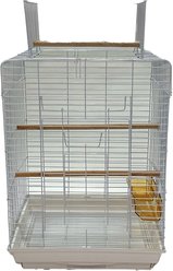 YML Open Flat Top Bird Cage, Large, White slide 2 of 3