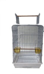 YML Open Play Top Bird Cage, Large, White