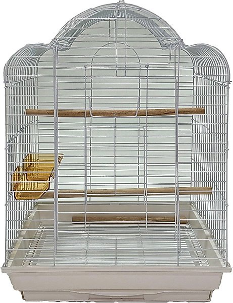 Show full view: YML Open Shell Top Bird Cage, Large, White slide 1 of 3
