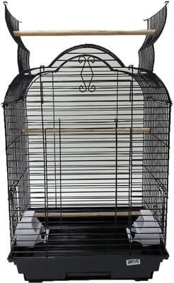 Show full view: YML Open Shell Top Bird Cage, Medium, Black slide 2 of 3