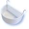 Show in main carousel: YML Plastic Multi-Size Seed & Water Bird Feeding Cups with Hooks, White, 5 count slide 2 of 4