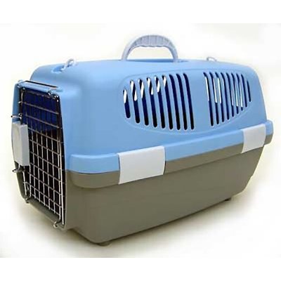 YML YML Plastic Small Animal Carrier Crate, Blue