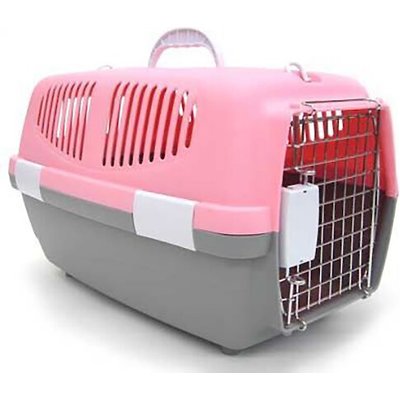 YML YML Plastic Small Animal Carrier Crate, Pink