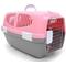 Show in main carousel: YML Plastic Small Animal Carrier Crate, Pink slide 1 of 2