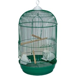 Glossy Round Bird Cage Designs With Perches photo