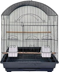 YML Round Top Bird Cage, Large, Black