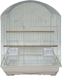 YML Round Top Bird Cage, Large, White slide 1 of 2