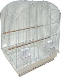 YML Round Top Bird Cage, Large, White slide 2 of 2