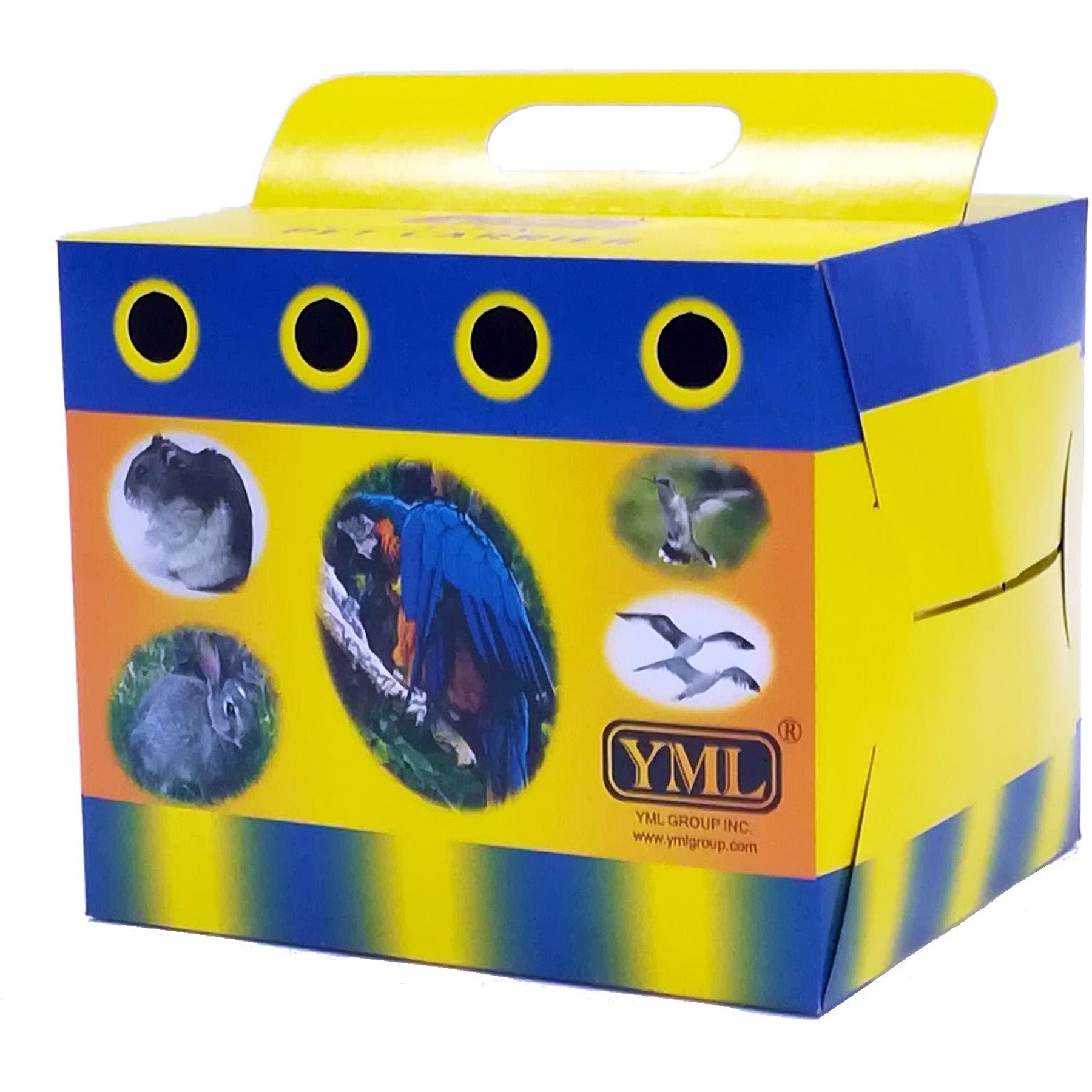 YML Small Animal Cardboard Carrier, Small, 6 x 4 x 4-in, 100 count