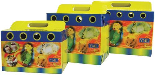 Show full view: YML Small Animal Cardboard Carrier, Small, 6 x 4 x 4-in, 100 count slide 2 of 3