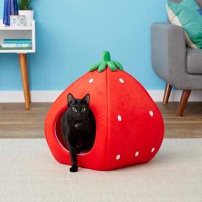 Show full view: YML Strawberry Covered Cat & Dog Bed, Medium slide 5 of 10