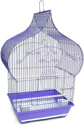YML Taj Mahal Top Bird Cage with Accessories, Purple, Medium