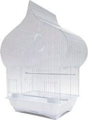 YML Taj Mahal Top Bird Cage with Accessories, White, Medium