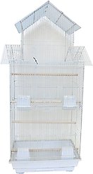 YML Tall Pagoda Top Small Bird Cage, 18 x 14 x 42.5-in, Large, White slide 2 of 2