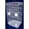 Show in main carousel: YML Tall Square Top Small Bird Cage, 18 x 14 x 34.5-in, Large, White slide 1 of 2