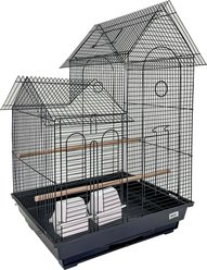 YML Villa Top Bird Cage, Large, Black slide 2 of 2