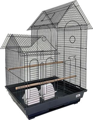Show full view: YML Villa Top Bird Cage, Large, Black slide 2 of 2