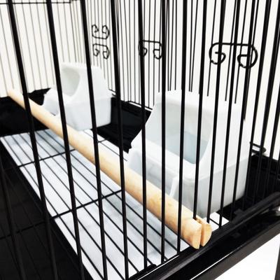 Show full view: YML Villa Top Bird Cage with Perch, Black slide 3 of 4