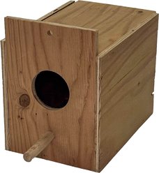 YML Wooden Bird Nest Box, Brown, Large