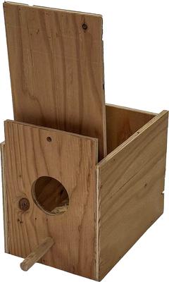 Show full view: YML Wooden Bird Nest Box, Brown, Large slide 2 of 3