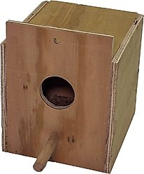 YML Wooden Bird Nest Box, Brown, Medium