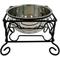 Show in main carousel: YML Wrought Iron Stand with Stainless Steel Dog Bowl, Large slide 1 of 7