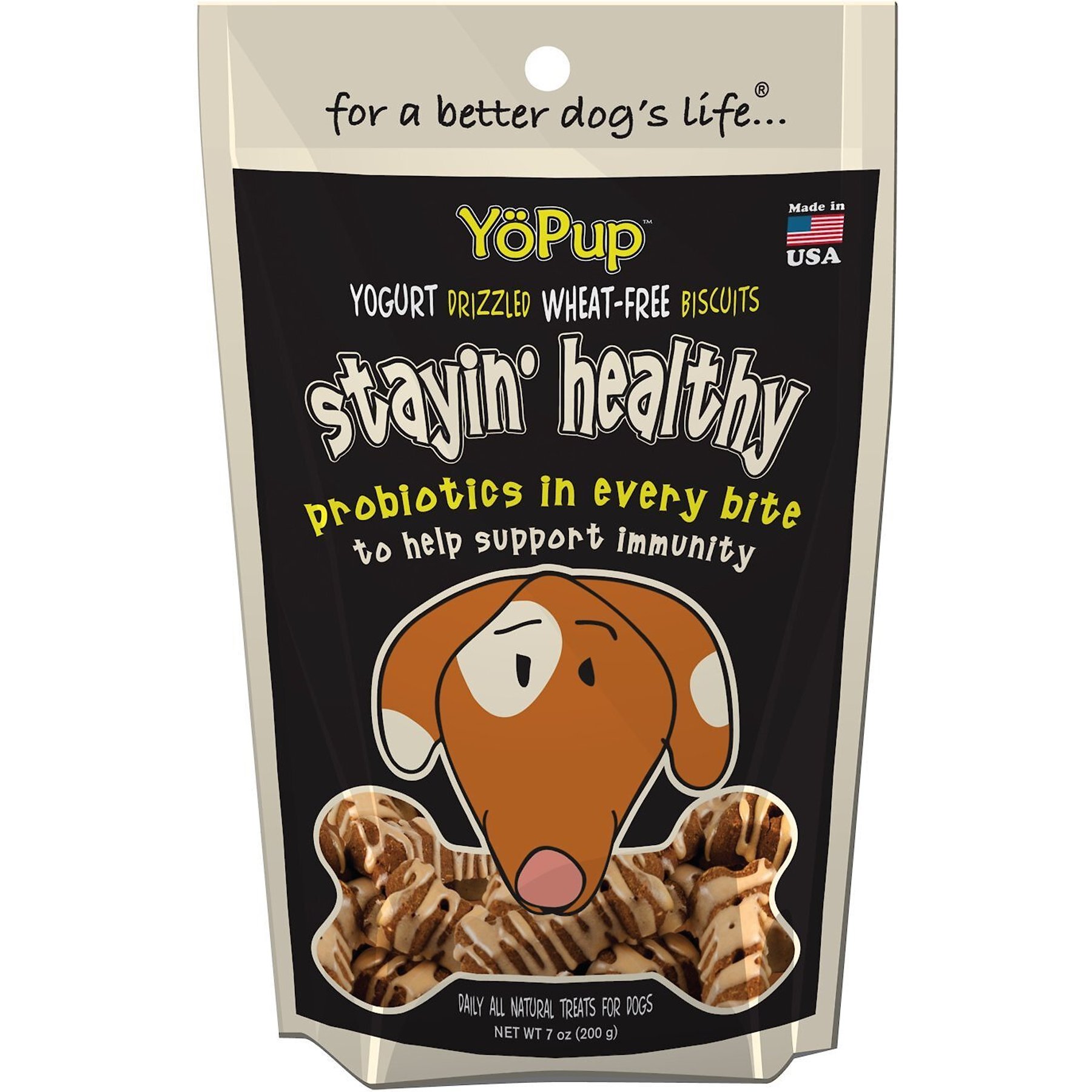 YoPup Stayin' Healthy Biscuits Dog Treats, 7-oz bag