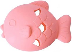 YOSIMFUR Fish-Shaped Treat Dispensing Dog Toy, Pink