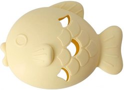 YOSIMFUR Fish-Shaped Treat Dispensing Dog Toy, Yellow