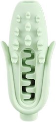 YOSIMFUR Food-Grade Silicone Corn-Shaped Chew Dog Toy, Green