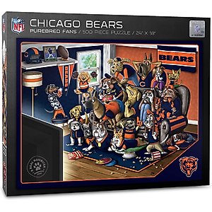 YouTheFan NFL Purebred Fans 500-Piece Puzzle, Chicago Bears 