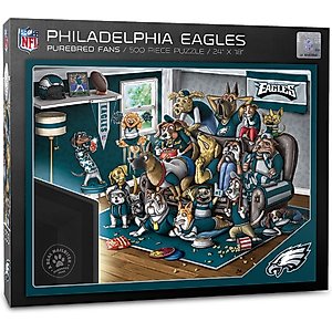 YouTheFan NFL Purebred Fans 500-Piece Puzzle, Philadelphia Eagles 