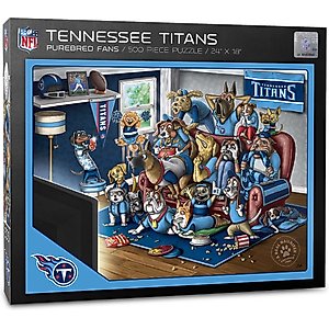 YouTheFan NFL Purebred Fans 500-Piece Puzzle, Tennessee Titans