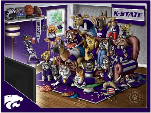 Show full view: YouTheFan Purebred Fans-A Real Nailbiter 500-Piece Puzzle, Kansas State Wildcats slide 3 of 3