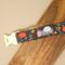 Show in main carousel: Zaley Designs Ditzy Floral Pumpkins Cotton Adjustable Dog Collar, Charcoal/Orange, Large: 15 to 25-in neck, 1-in wide slide 5 of 6
